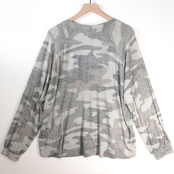 Z-Supply Size Large Super Soft Cozy Lightweight Knit Sweater Faded Camouflage - Picture 5 of 10